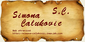 Simona Čaluković vizit kartica